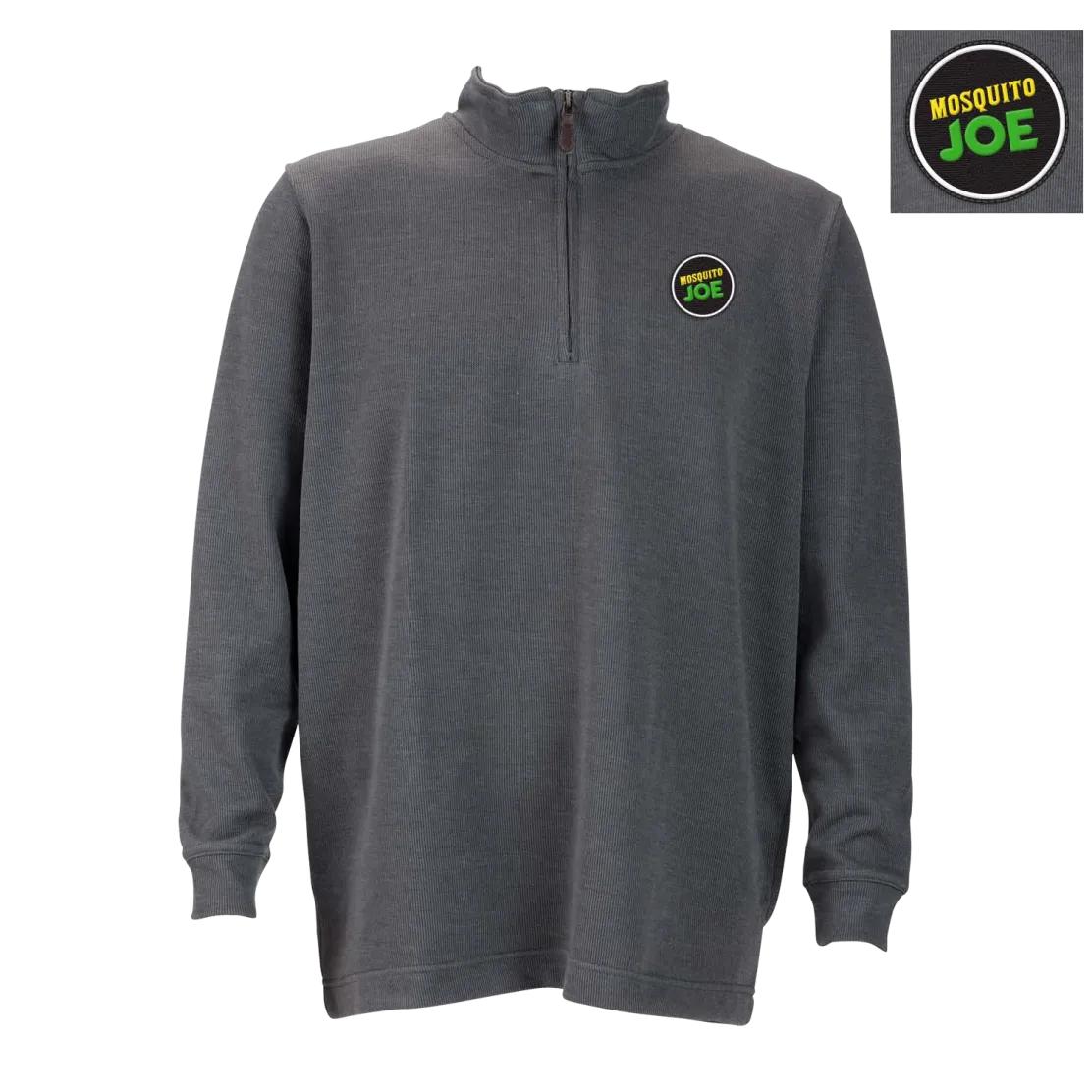 ¼-Zip Flat-Back Rib Pullover