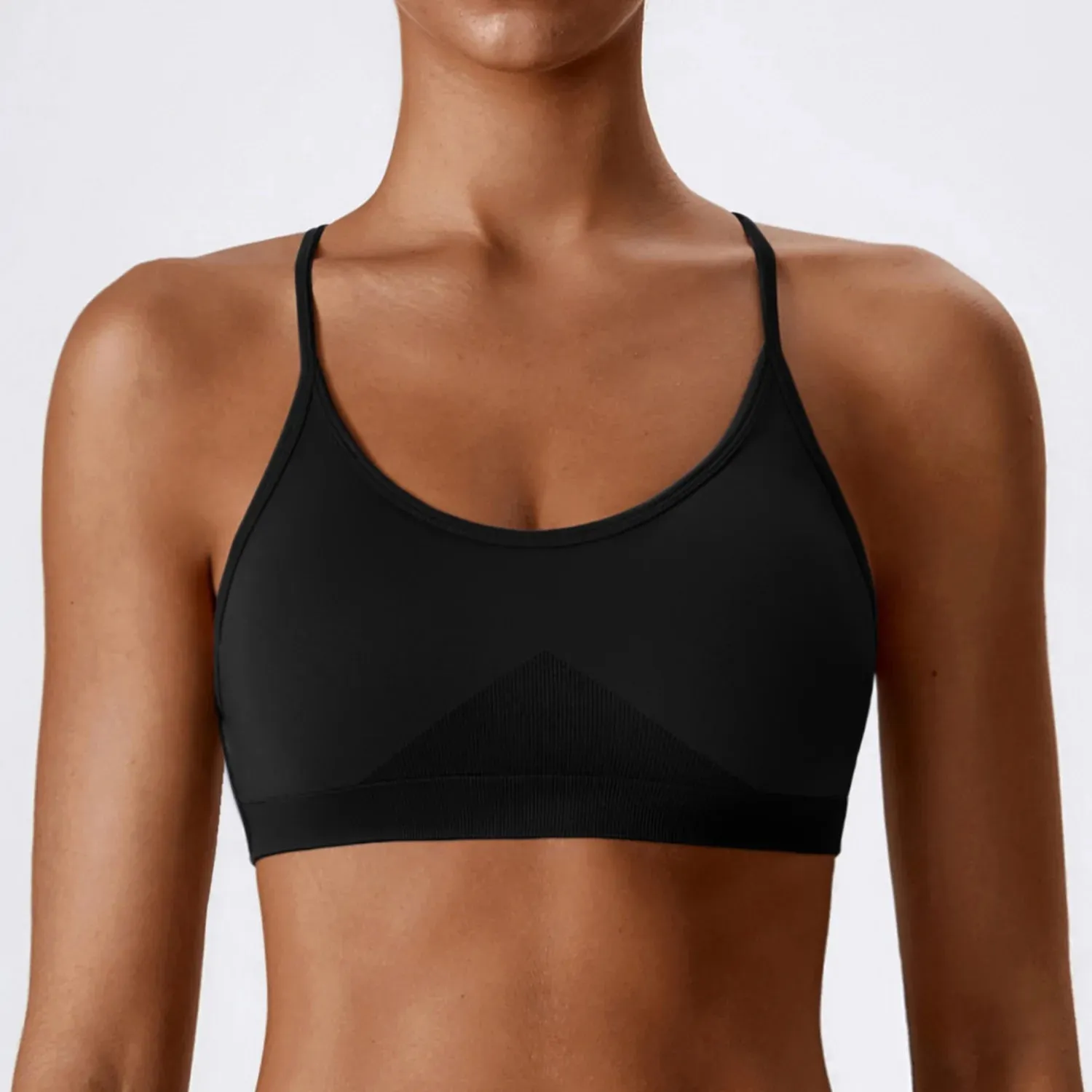 072 Yoga Bra Women Crop Top Beauty Back Fitness Bra