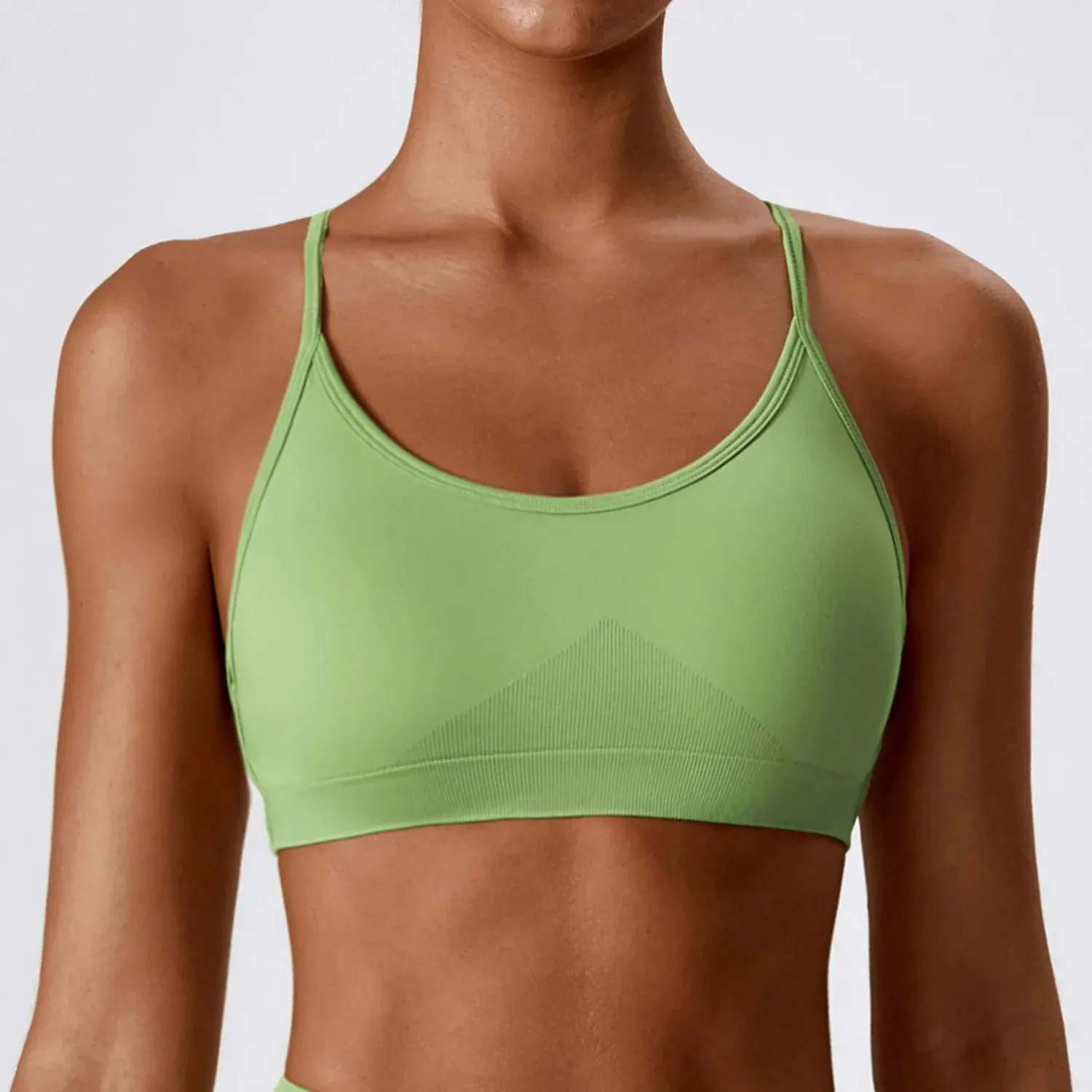 072 Yoga Bra Women Crop Top Beauty Back Fitness Bra