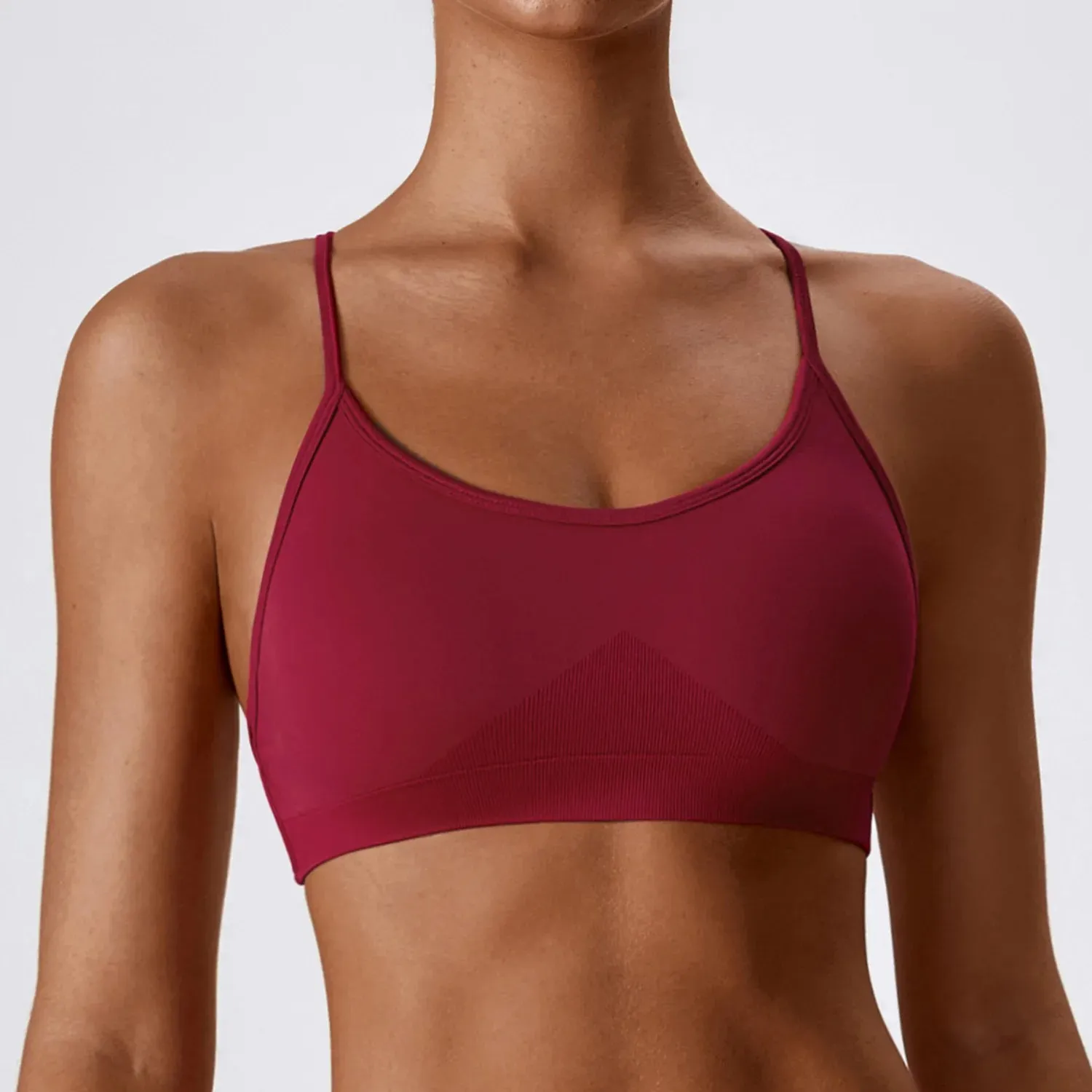072 Yoga Bra Women Crop Top Beauty Back Fitness Bra