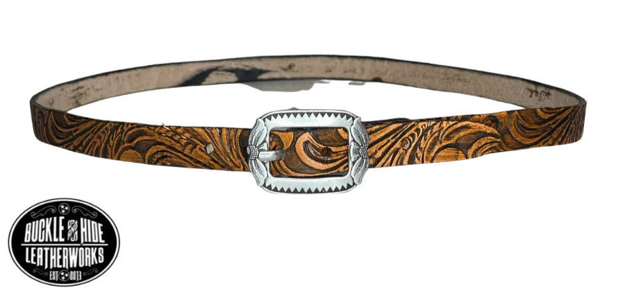 1/2" Rustler Western Leather Hatband