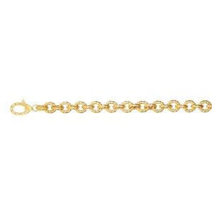 14K Gold Classic Twisted Rope Link Bracelet