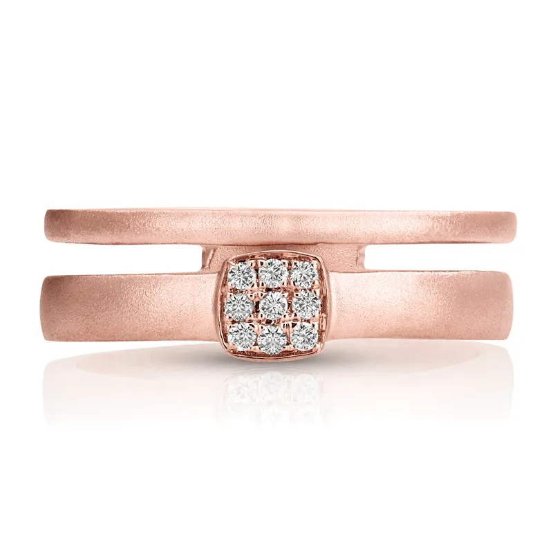 14kt Gold 1/15 ct tw Ring F VS Diamonds