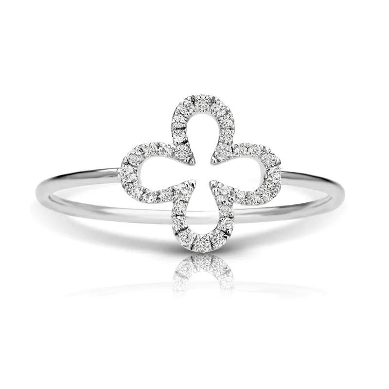 14kt Gold 1/8 ct tw Ring F VS Diamonds