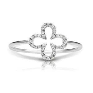 14kt Gold 1/8 ct tw Ring F VS Diamonds