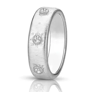 14kt Gold 18kt gold 1/10 ct tw Italian Style Ring F VS Diamonds