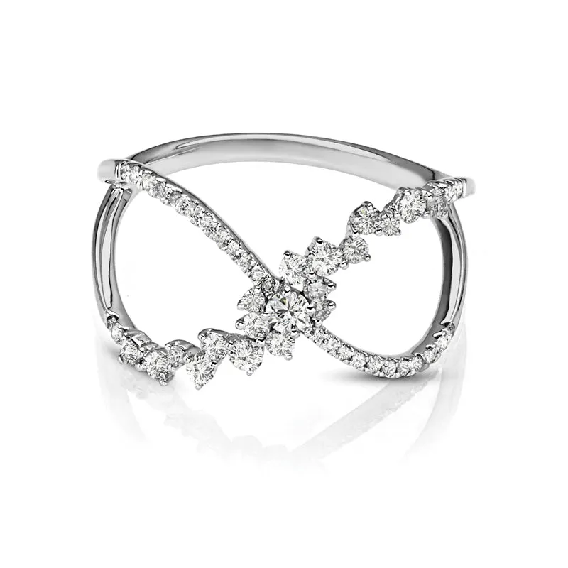 14kt Gold 3/8 ct tw Ring F VS Diamonds