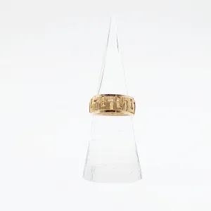 14kt Greek Key Ring Yellow Gold Band Size 6