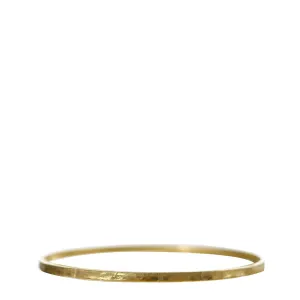 18K Gold Hammered Bangle