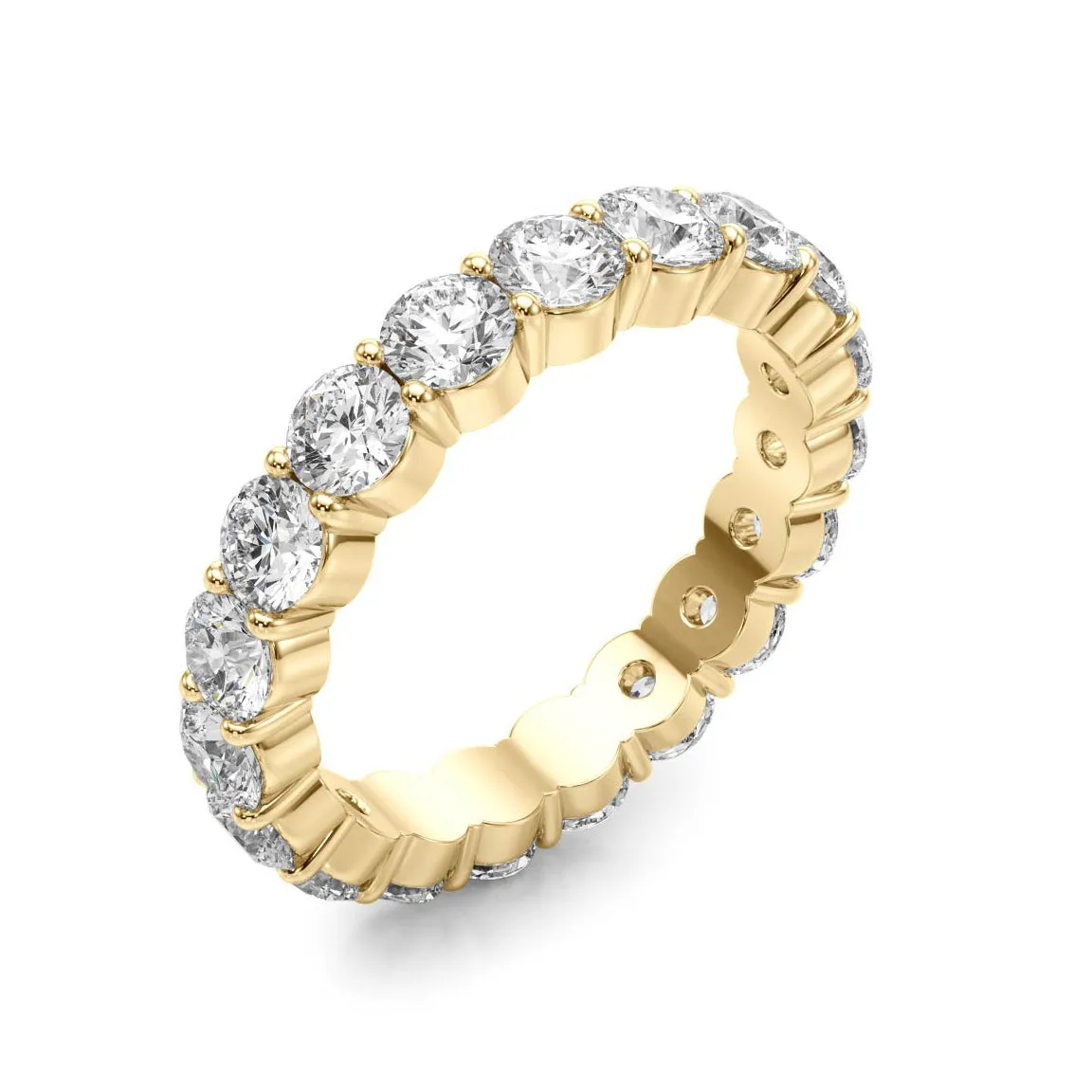 3.0 ct. Round Diamond Classic Eternity Band, Shared Prong Design