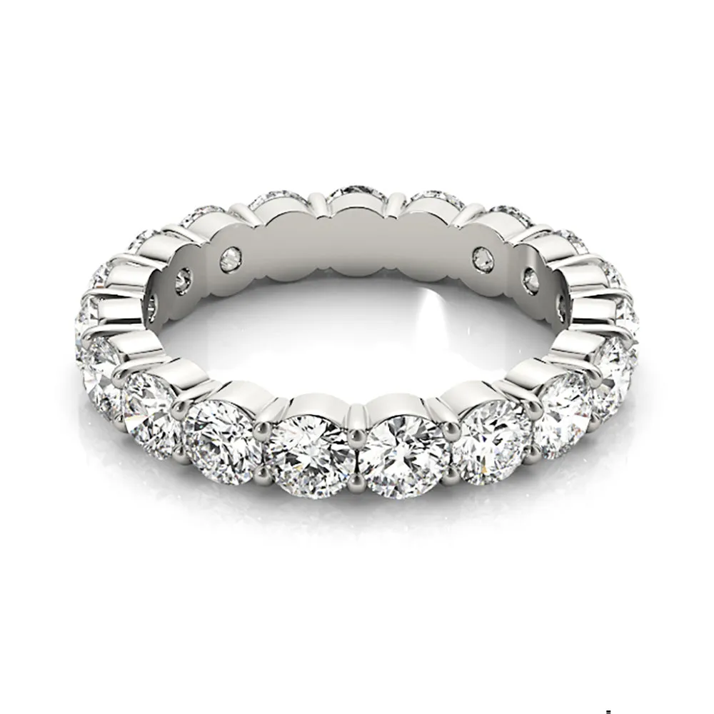 3.0 ct. Round Diamond Classic Eternity Band, Shared Prong Design