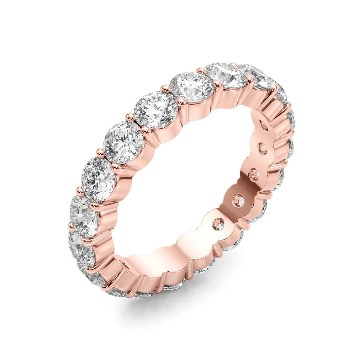 3.0 ct. Round Diamond Classic Eternity Band, Shared Prong Design