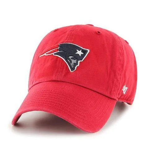 '47 Brand New England Patriots Alternate Clean up Adjustable Hat Red