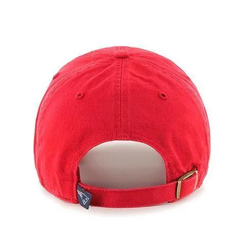 '47 Brand New England Patriots Alternate Clean up Adjustable Hat Red