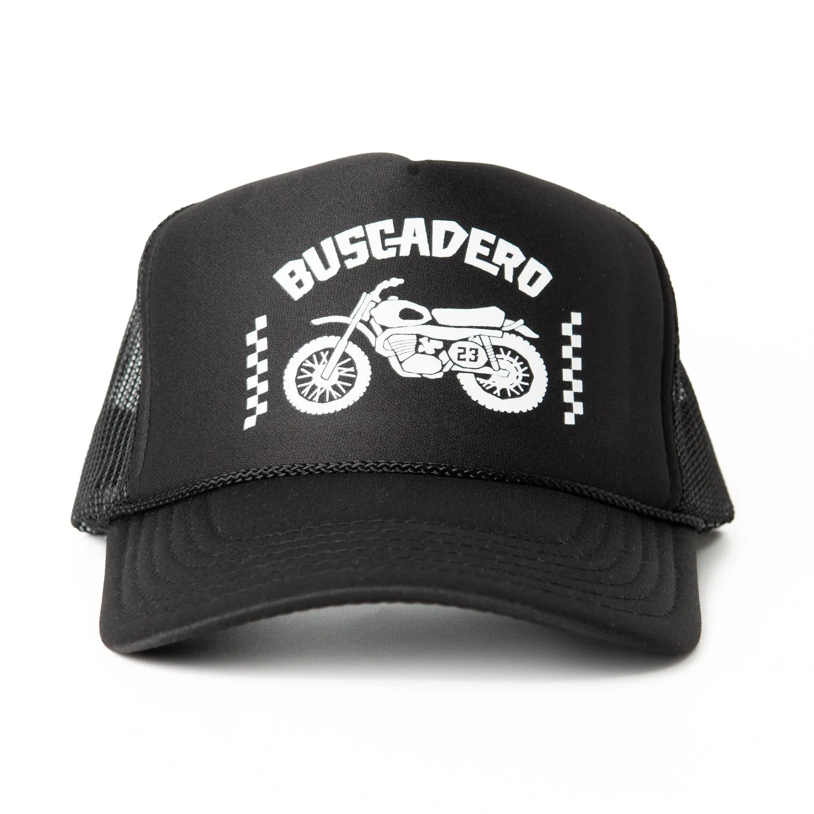 ‘74 Moto’ Foam Trucker Hat - Black