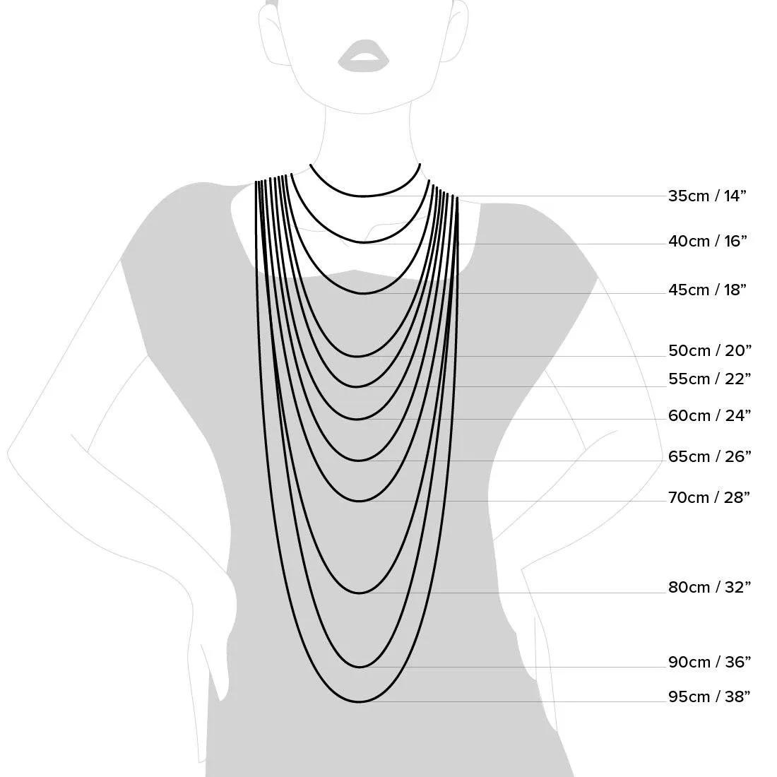 9ct Yellow Gold Silver Infused Chain Necklace 55cm