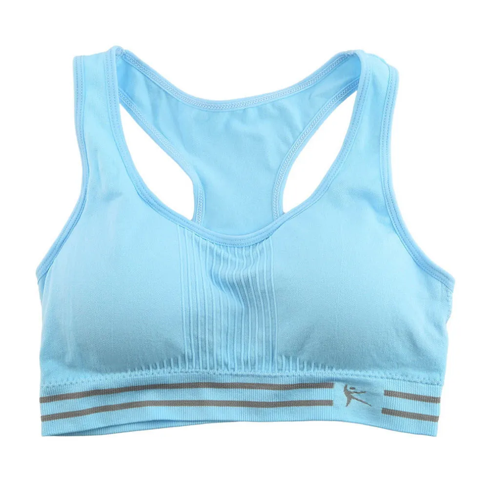 Absorb Sweat Quick Drying Professional Sports Bra,Fitness Stretch Workout Top Vest Running Wireless Underwear for Women