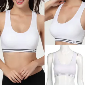 Absorb Sweat Quick Drying Professional Sports Bra,Fitness Stretch Workout Top Vest Running Wireless Underwear for Women