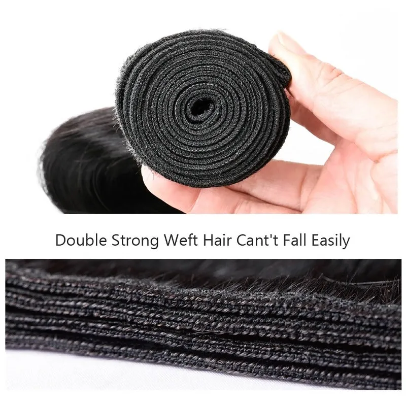 Affordable hair Body Wave 100% Human Hair Natural Black 10-30 Inch Bundle