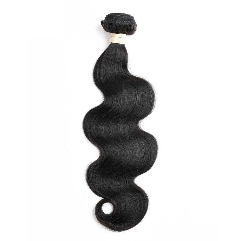 Affordable hair Body Wave 100% Human Hair Natural Black 10-30 Inch Bundle