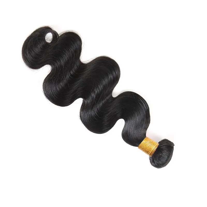 Affordable hair Body Wave 100% Human Hair Natural Black 10-30 Inch Bundle