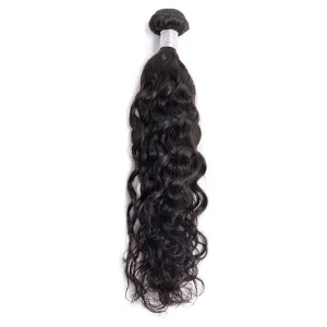 Affordable Hair Water Wave 100% human Hair black 1B color 1 bundle hair extension