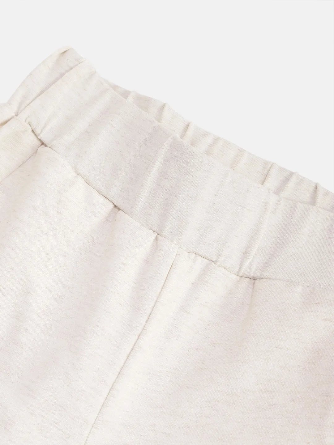 Alcis Girls Solid Grey Melange Joggers