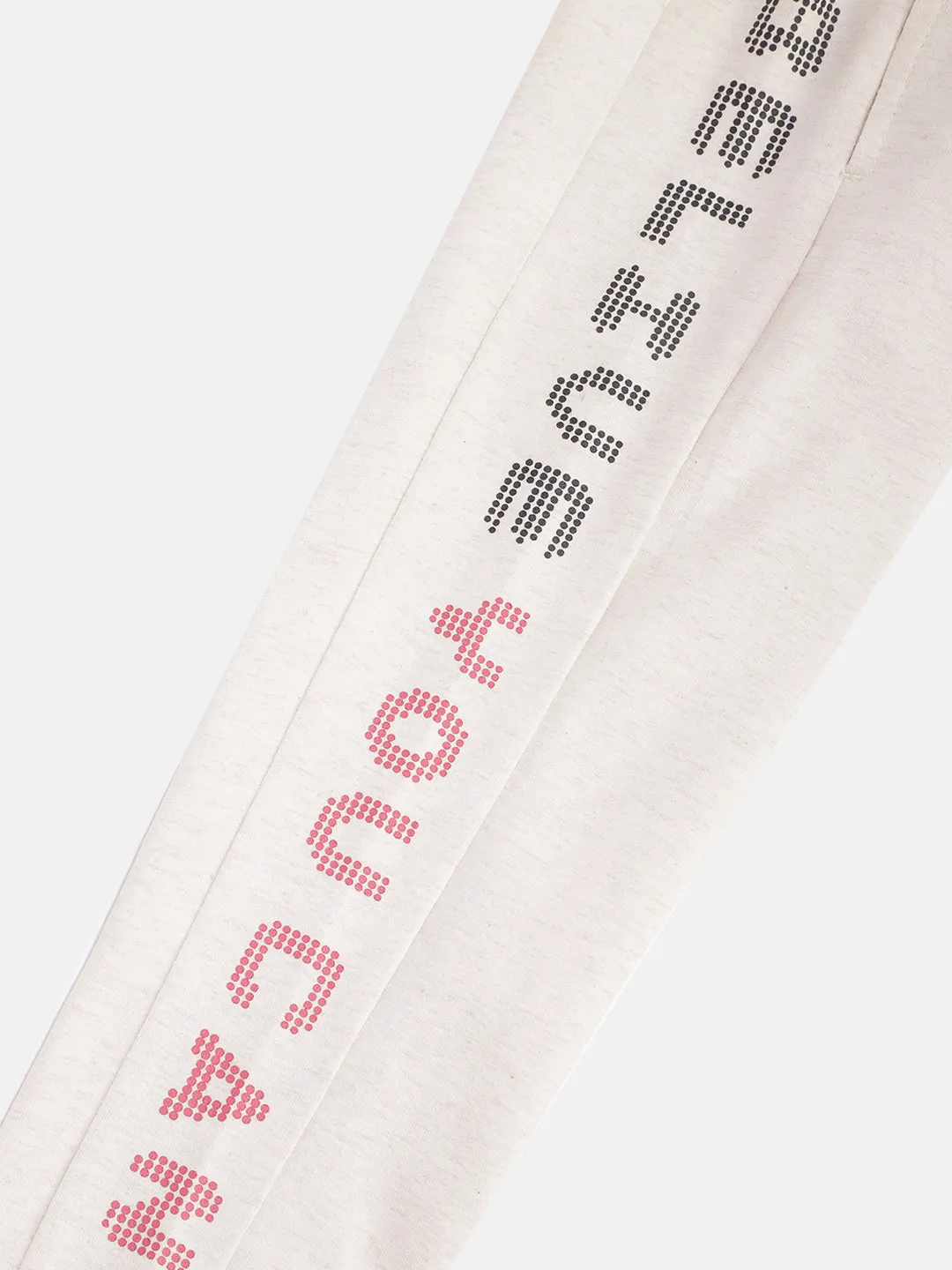 Alcis Girls Solid Grey Melange Joggers