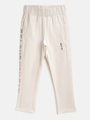 Alcis Girls Solid Grey Melange Joggers