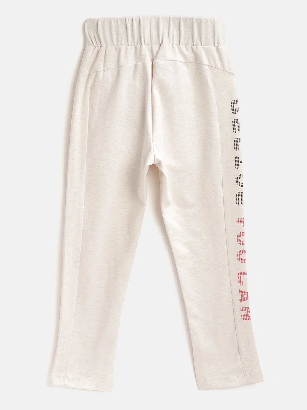 Alcis Girls Solid Grey Melange Joggers