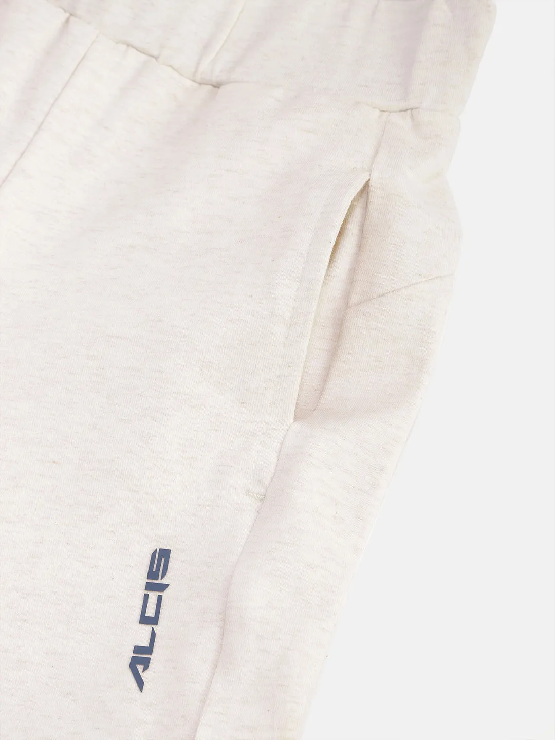Alcis Girls Solid Grey Melange Joggers