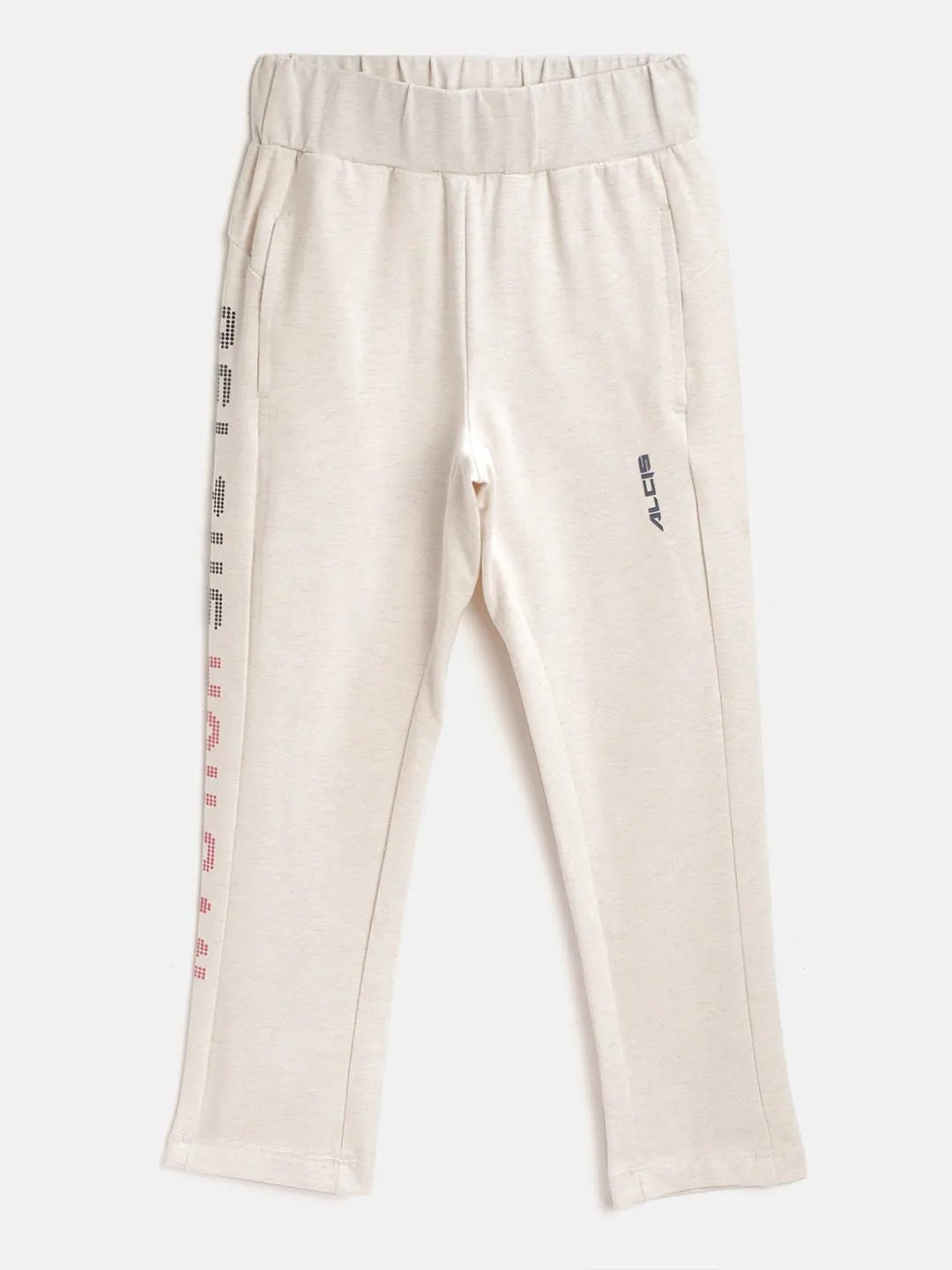 Alcis Girls Solid Grey Melange Joggers