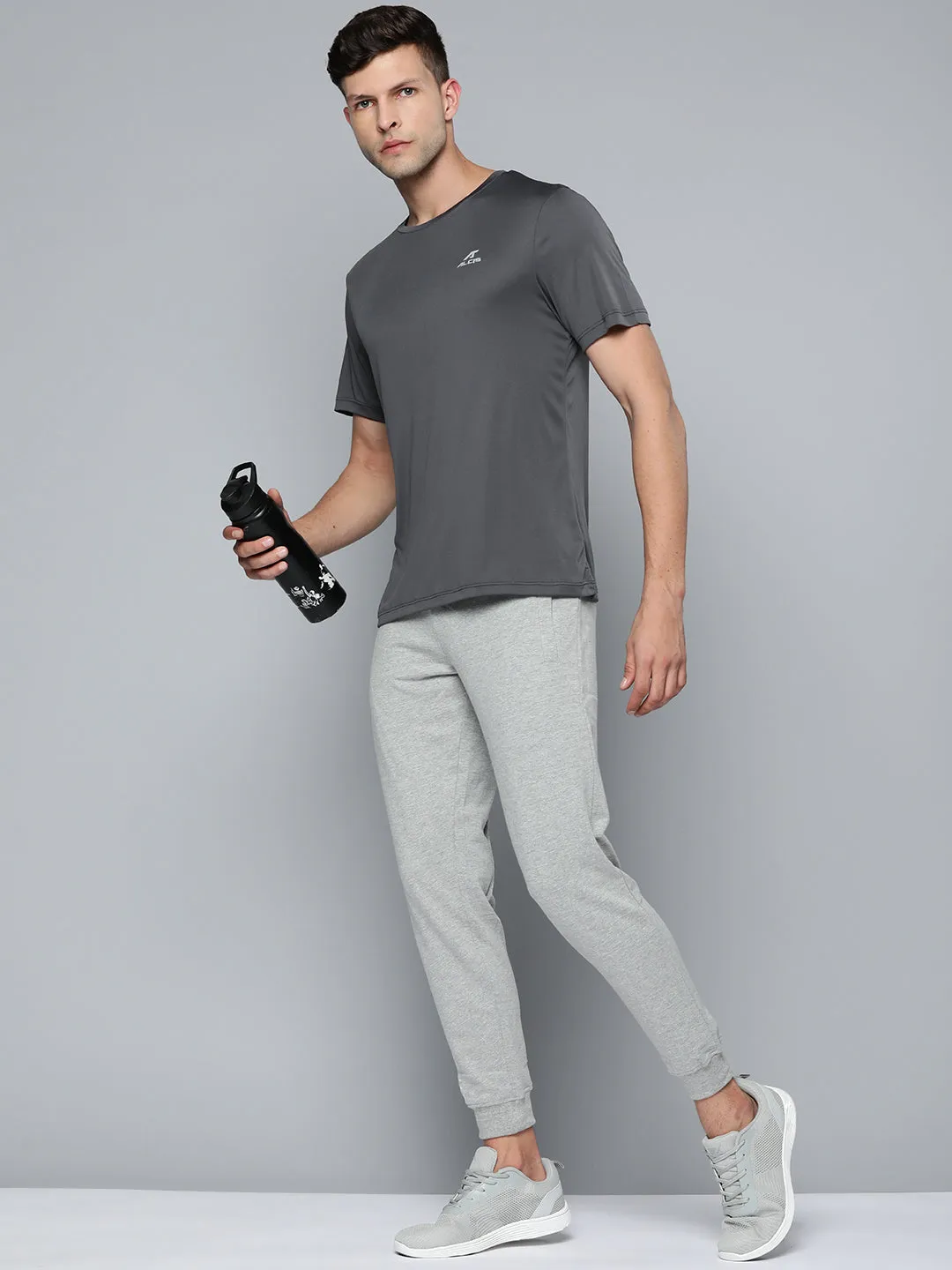 Alcis Men Dark Grey Wonder T-shirt