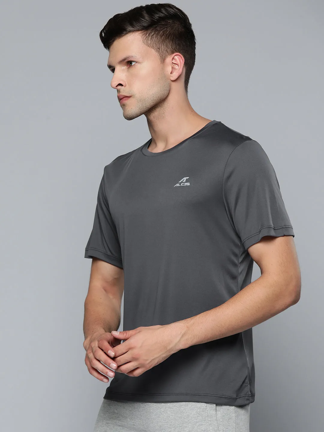 Alcis Men Dark Grey Wonder T-shirt