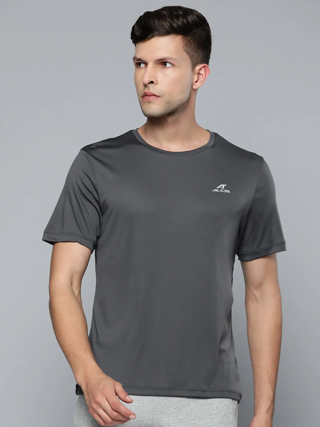 Alcis Men Dark Grey Wonder T-shirt