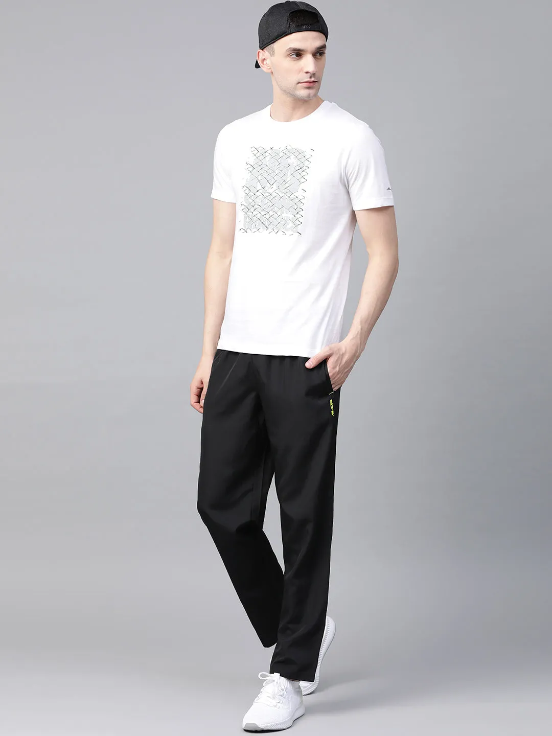 Alcis Mens Solid Black Tshirt