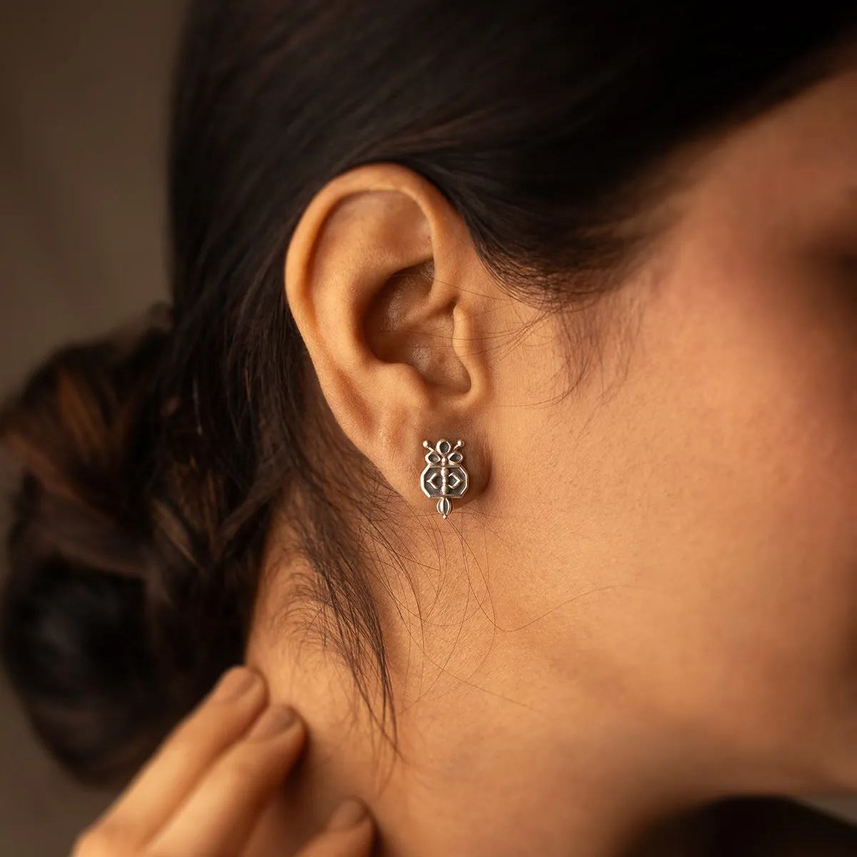 Alpana Silver Earrings by MOHA