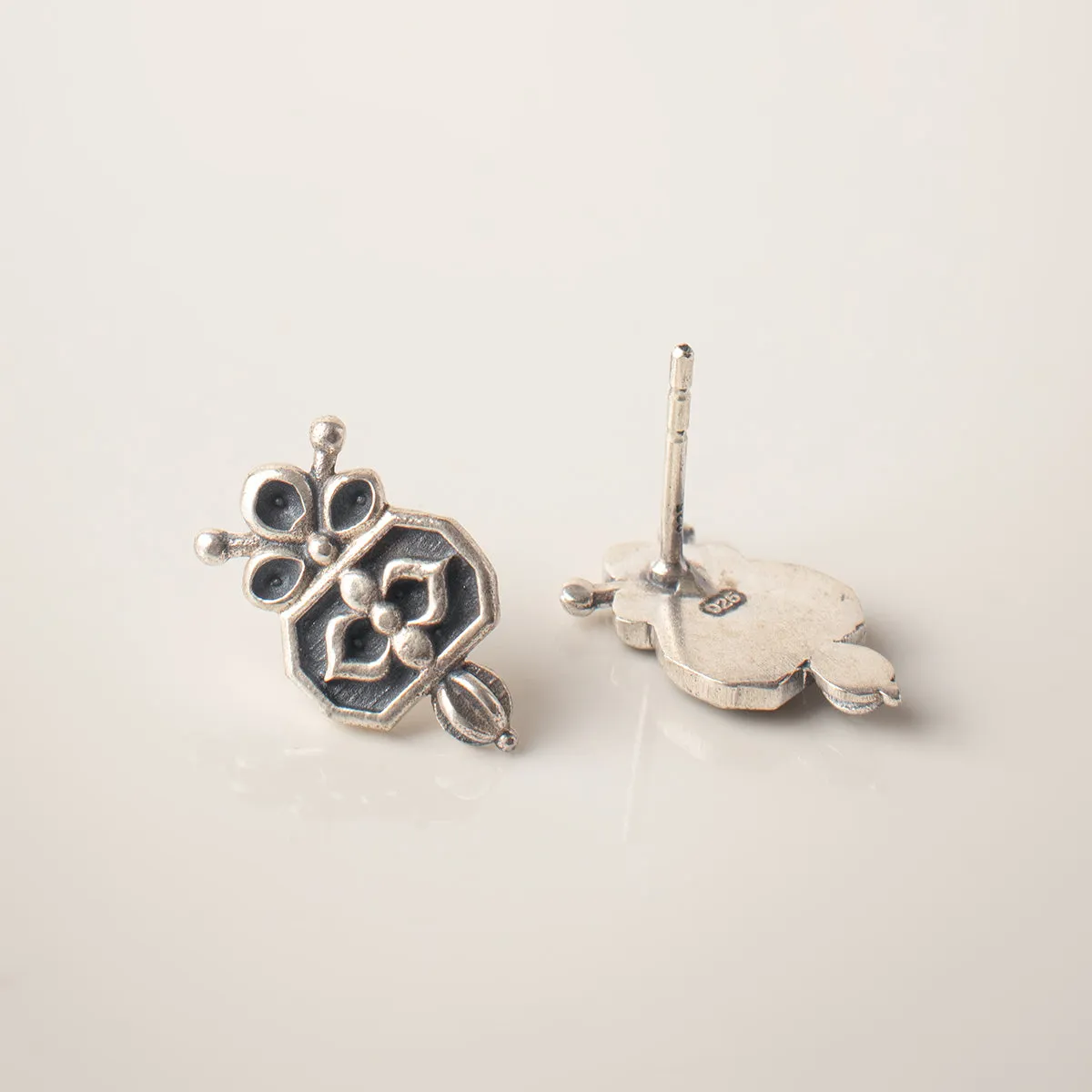 Alpana Silver Earrings by MOHA