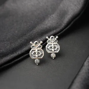 Alpana Silver Earrings by MOHA