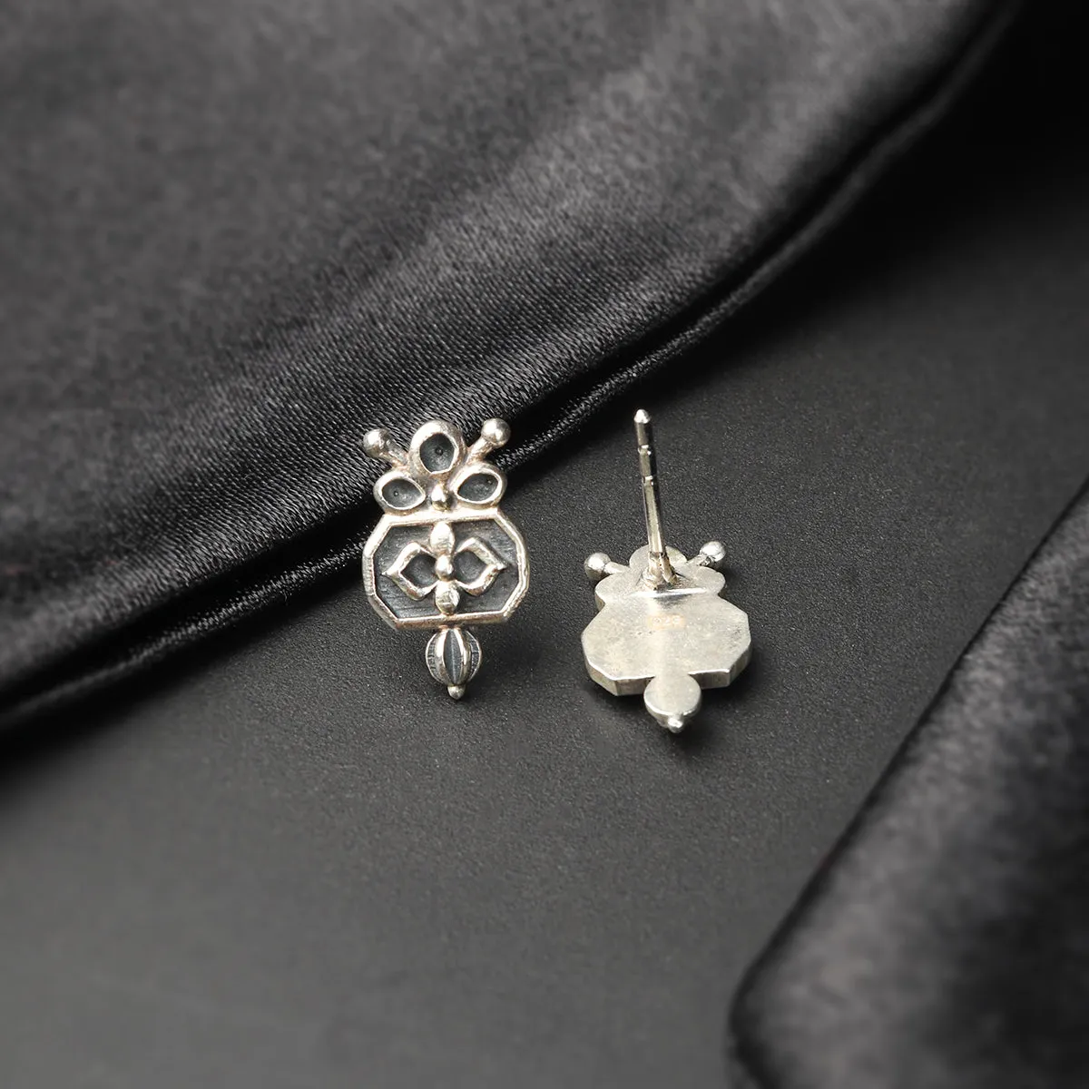 Alpana Silver Earrings by MOHA
