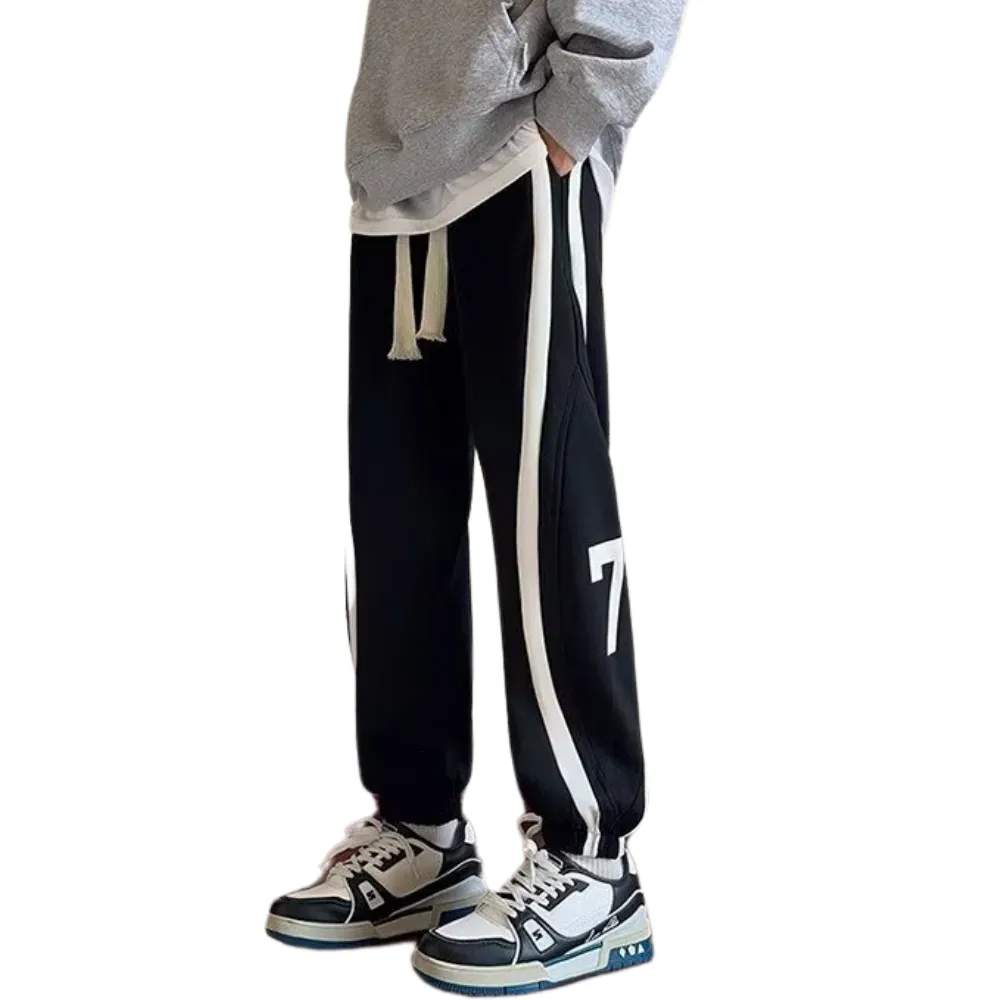 American Striped Number Print Sweatpants