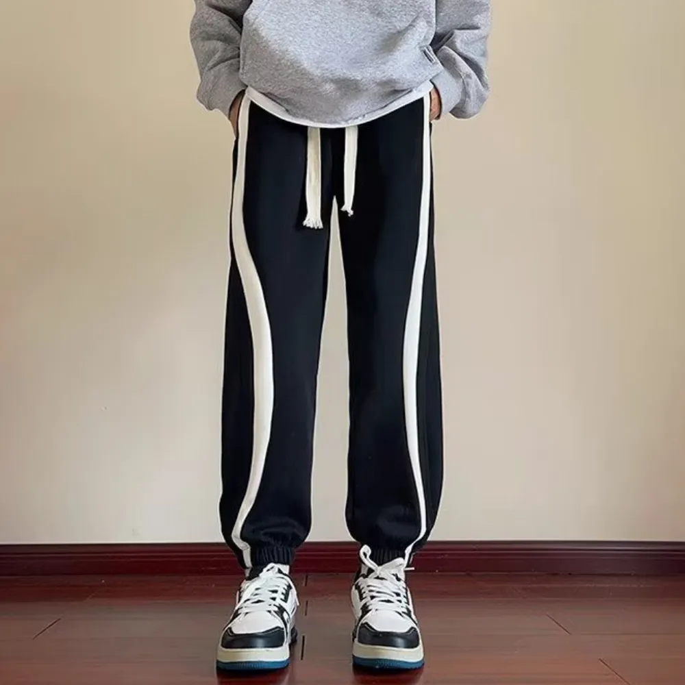 American Striped Number Print Sweatpants