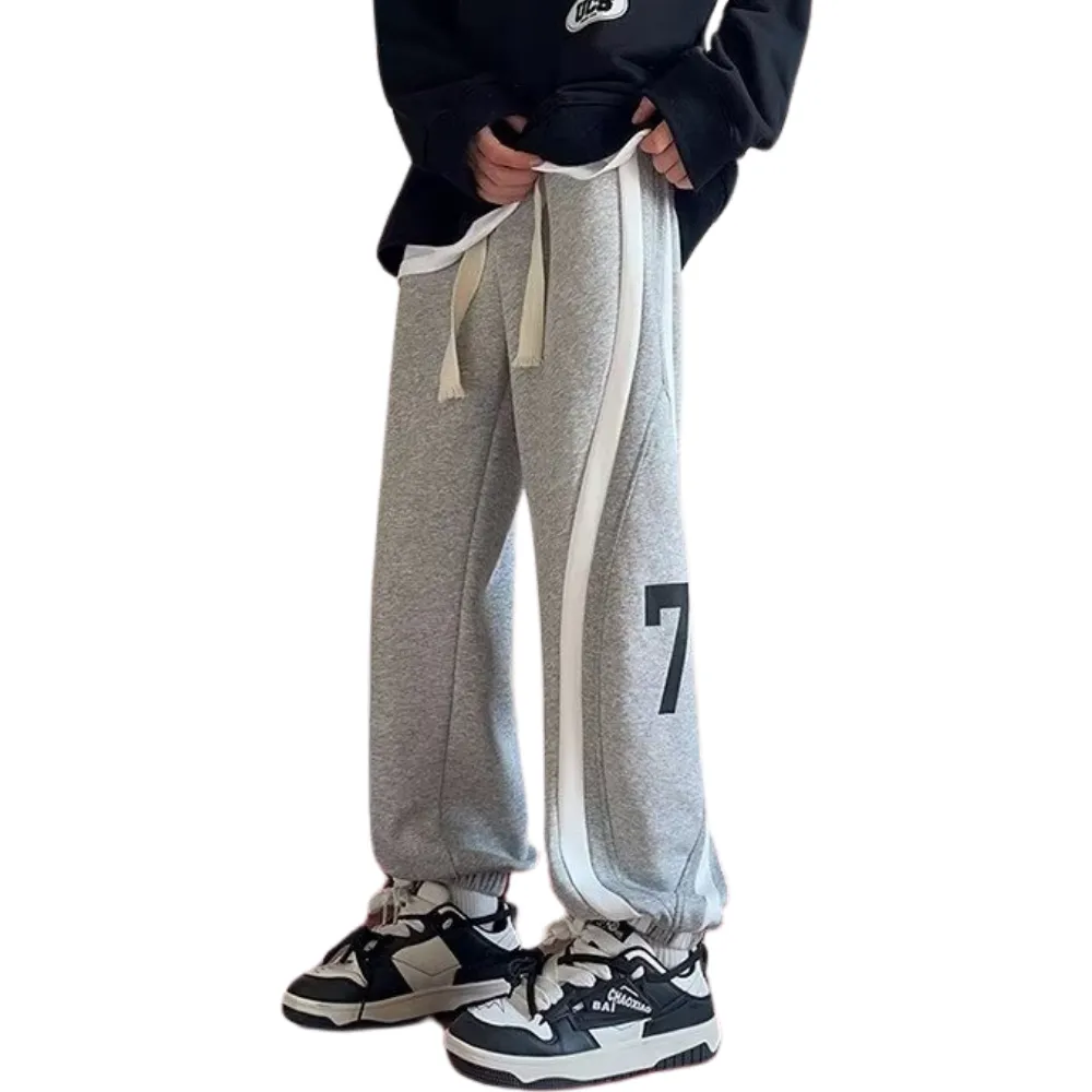 American Striped Number Print Sweatpants