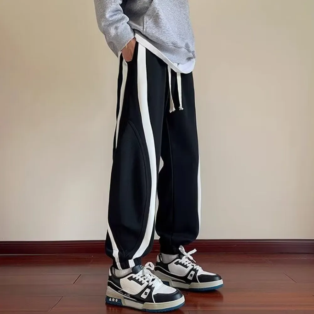 American Striped Number Print Sweatpants