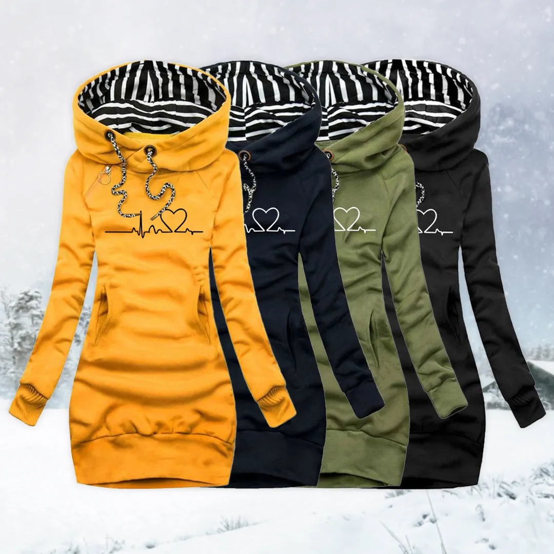 Angela™ - Artistic Heartbeat Knit Dress