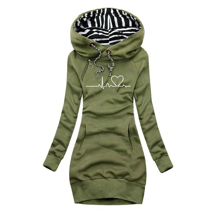 Angela™ - Artistic Heartbeat Knit Dress