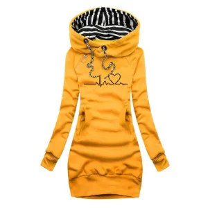 Angela™ - Artistic Heartbeat Knit Dress