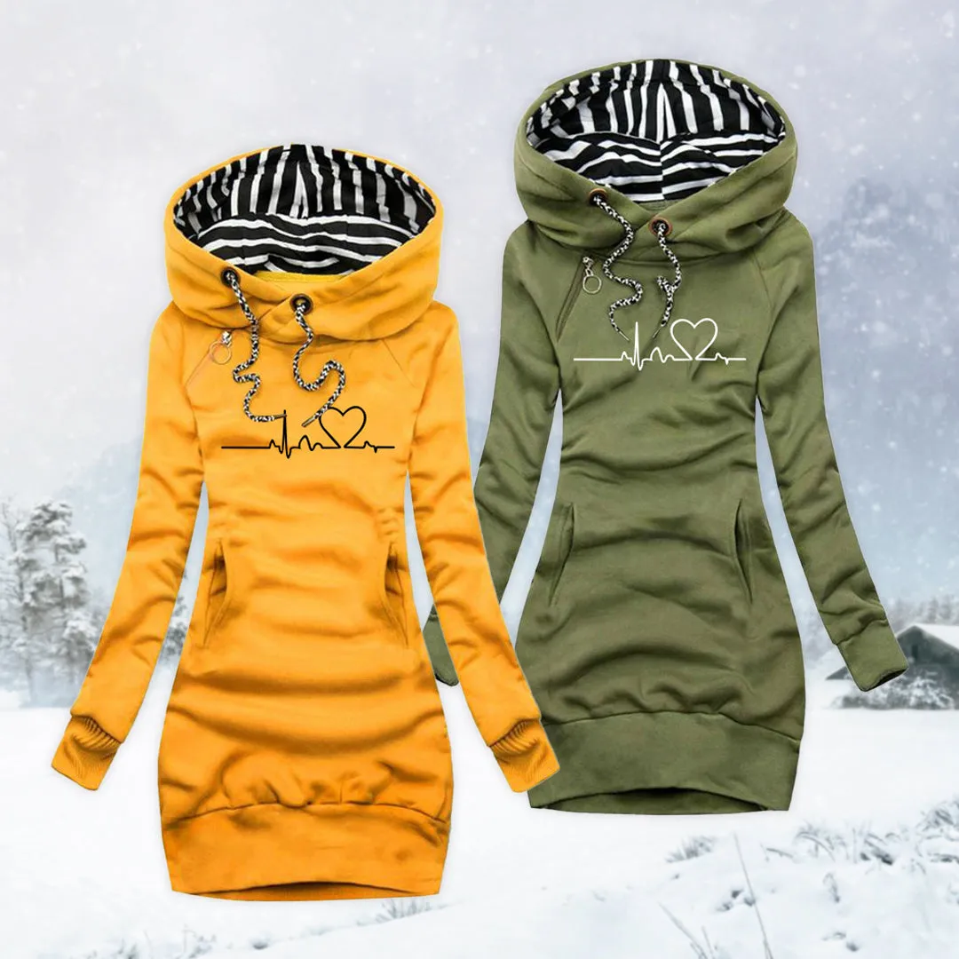 Angela™ - Artistic Heartbeat Knit Dress