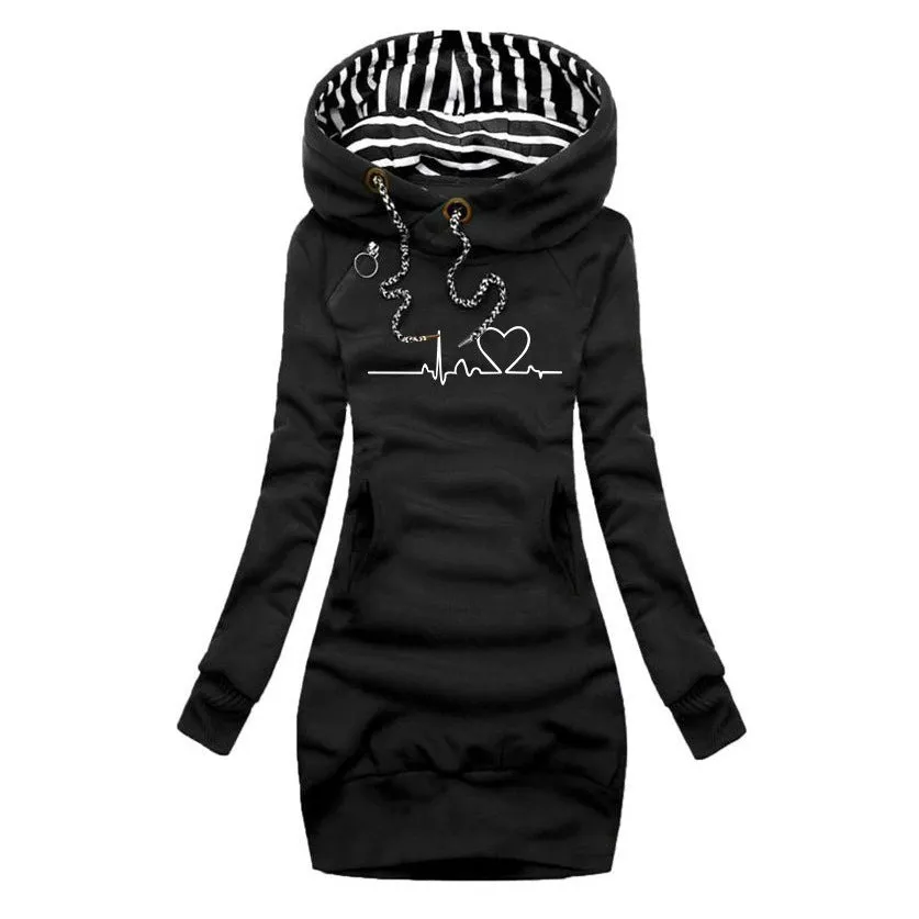 Angela™ - Artistic Heartbeat Knit Dress