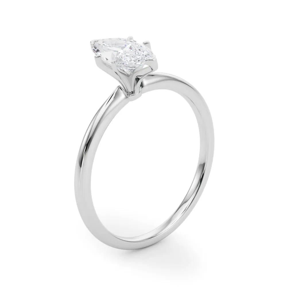 Angelica Marquise Lab Grown Diamond Solitaire Engagement Ring IGI Certified